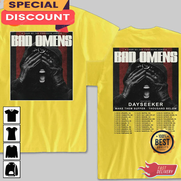 Bad Omens Tour Of The Concrete Jungle Tour 2023 Music Festival T-Shirt.jpg