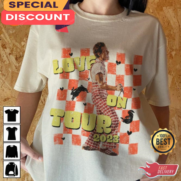 Love On Tour LOT 2023 Checkered Style Fan Gift T-Shirt.jpg