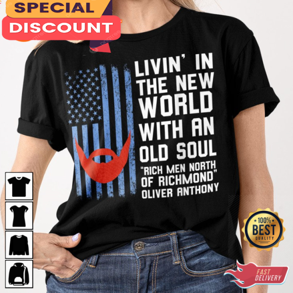 Oliver Anthony Rich Men North Of Richmond Flag Country Music T-shirt.jpg