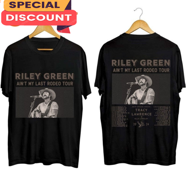 Riley Green Tour Aint My Last Rodeo 2024 T-shirt.jpg