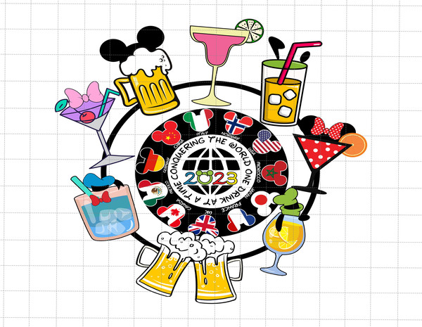 Conquering The World One Drink At A Time Png, Drink And Food Png, Family Trip 2023 Png, Family Vacation, Vacay Mode Png, Magic Kingdom Png.jpg