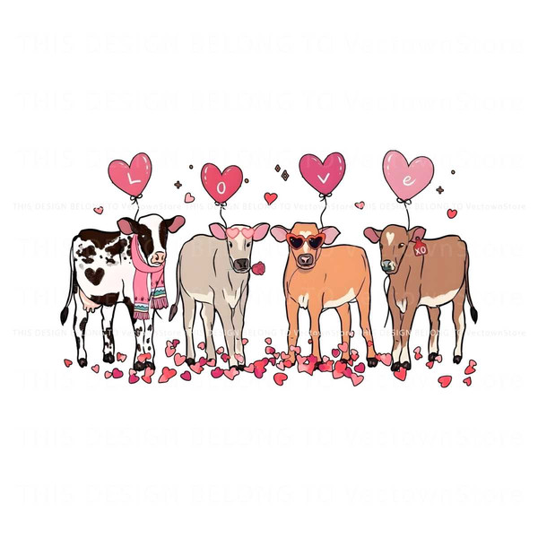 Retro Cow Lover Valentines Day PNG.jpg