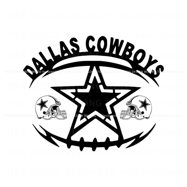 Star Dallas Cowboys Football Svg Digital Download.jpg