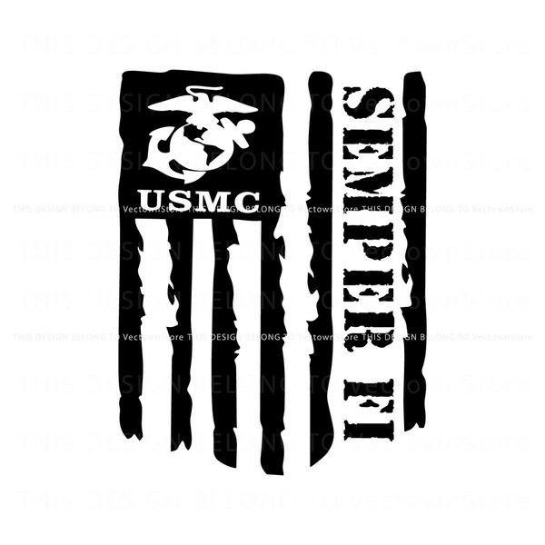 Semper FI US Marine Corp Veteran Flag SVG.jpg