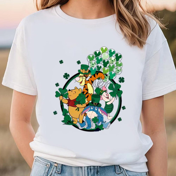 Winnie The Pooh Happy Saint Patricks Day Shamrock Shirt .jpg