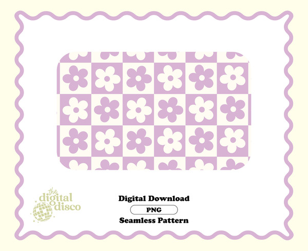 Checkered Seamless Pattern PNG, Flower Seamless Pattern, Groovy Seamless Pattern, Trendy Seamless Pattern, Seamless Pattern for fabric.jpg