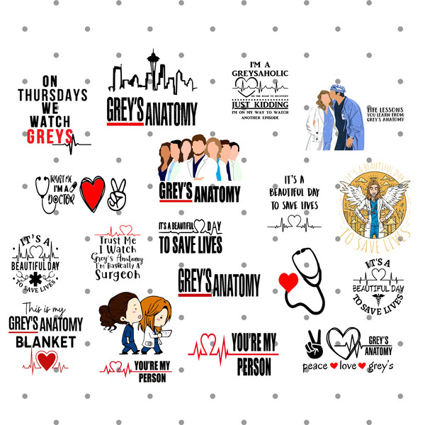 Greys Anatomy svg, You are my person svg, Save lives svg, It's a Beautiful Day svg, Tv Show Svg, Cut files for Cricut 1.jpg