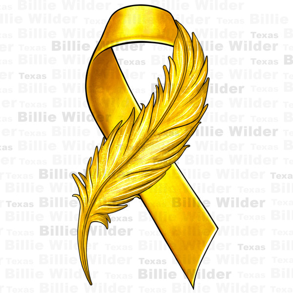 Childhood Cancer ribbon with feather png, yellow ribbon png, Childhood Cancer png, Cancer Awareness png, sublimate designs download.jpg