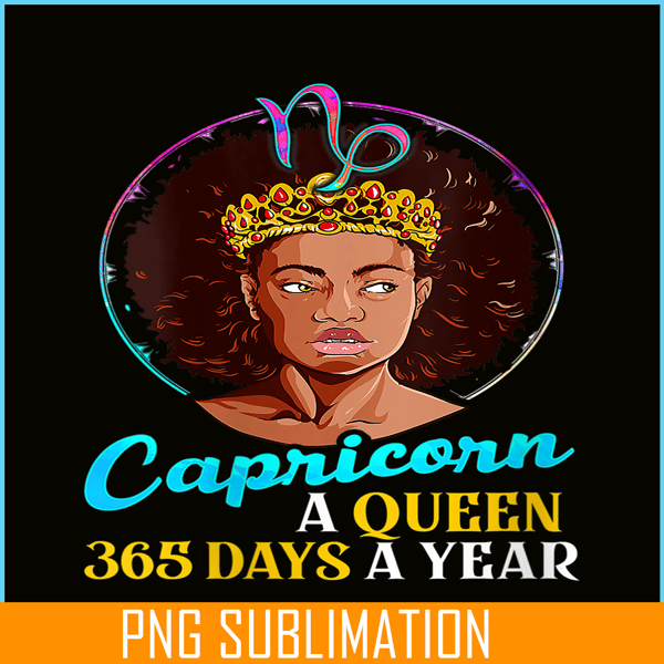 CPB28102380-Capricorn Zodiac PNG Black Girl PNG Magic Birthday Melanin PNG.png