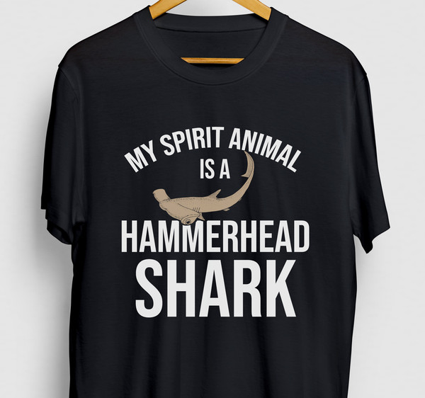 My Spirit Animal Is A Hammerhead Shark Shark Gift, Funny Ocean Shirt, Funny Hammerhead tee, Shark Hoodie  Youth Shirt  Unisex T-shirt.jpg