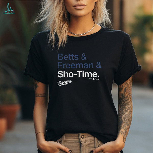Betts and Freeman and Sho Time Los Angeles Dodgers 2024 t shirt - Limotees.jpg