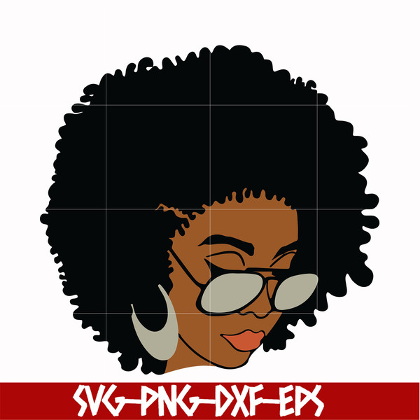 OTH00014-Unbothered Black Girl Svg, Afro Woman Svg, African American Woman svg, png, dxf, eps file OTH00014.jpg