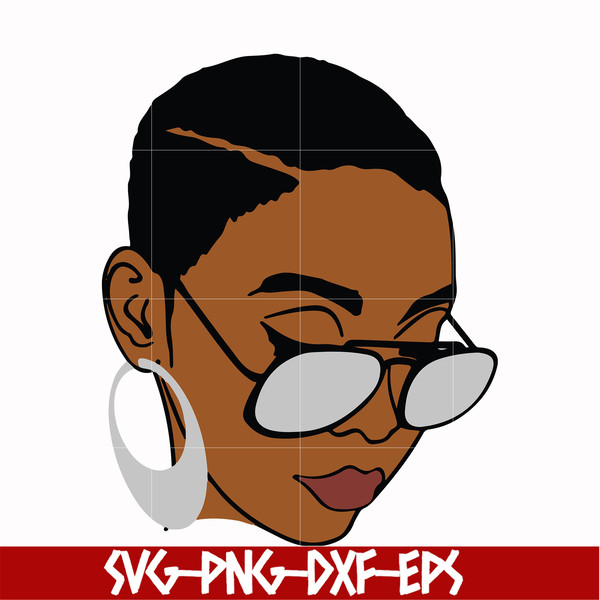 OTH0003-Unbothered Black Girl Svg, Afro Woman Svg, African American Woman svg, png, dxf, eps file OTH0003.jpg