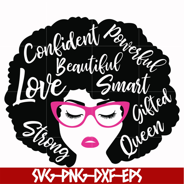 OTH0004-Unbothered Black Girl Svg, Afro Woman Svg, African American Woman svg, png, dxf, eps file OTH0004.jpg