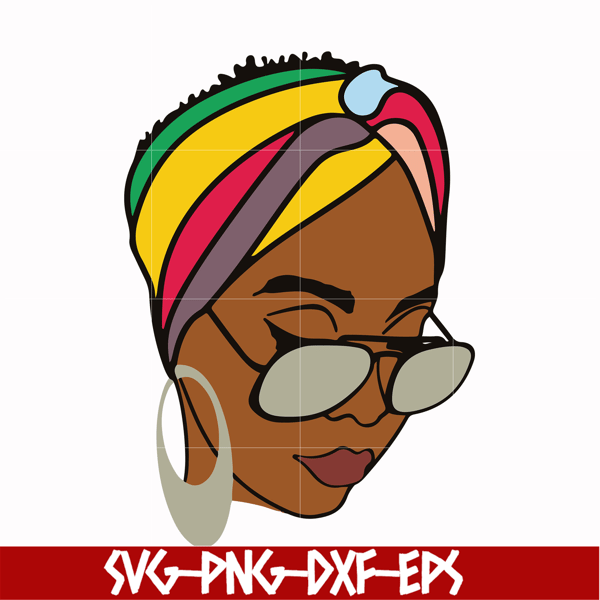 OTH0008-Unbothered Black Girl Svg, Afro Woman Svg, African American Woman svg, png, dxf, eps file OTH0008.jpg