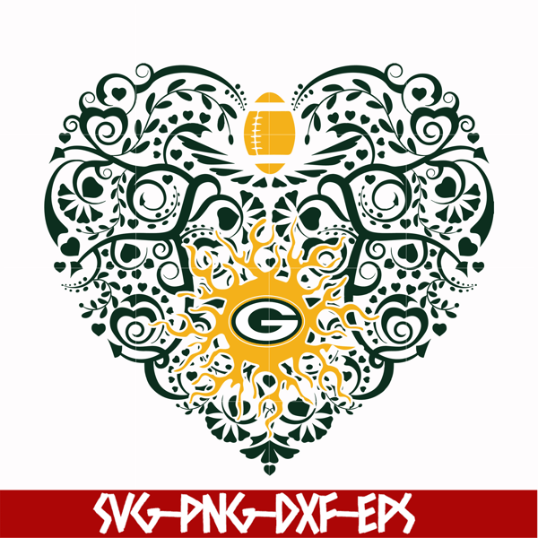 NFL0210202L-Green Bay Packers heart svg, Packers heart svg, Nfl svg, png, dxf, eps digital file NFL0210202L.jpg