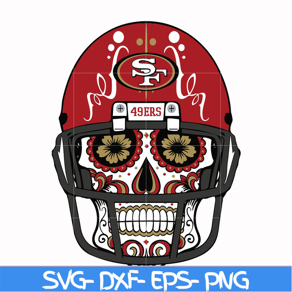 NFL0710202014L-San francisco 49ers skull svg, 49ers skull svg, Nfl svg, png, dxf, eps digital file NFL0710202014L.jpg