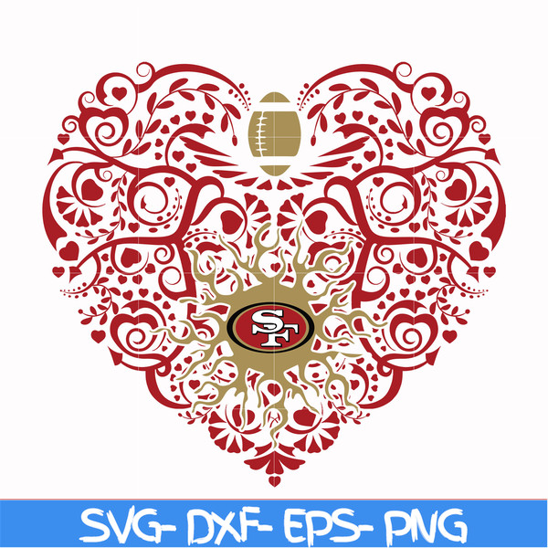 NFL0710202026L-San francisco 49ers heart svg, 49ers heart svg, Nfl svg, png, dxf, eps digital file NFL0710202026L.jpg