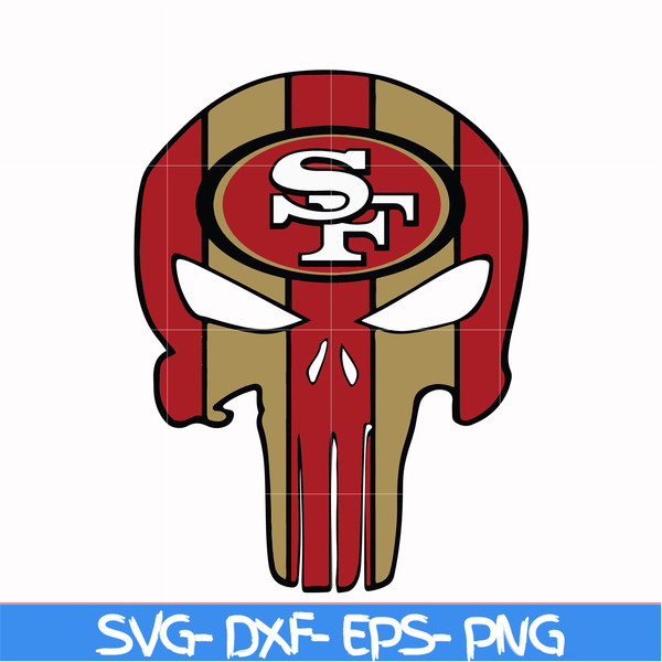 NFL0710202032L-San francisco 49ers skull svg, 49ers skull svg, Nfl svg, png, dxf, eps digital file NFL0710202032L.jpg