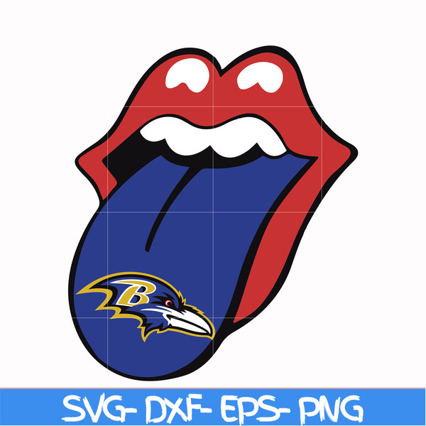 NFL071029T-Baltimore Ravens Lips with Tongue Out svg, Baltimore Ravens svg, Lips with Tongue Out svg, Ravens svg, Sport svg, Nfl svg, png, dxf, eps digital file