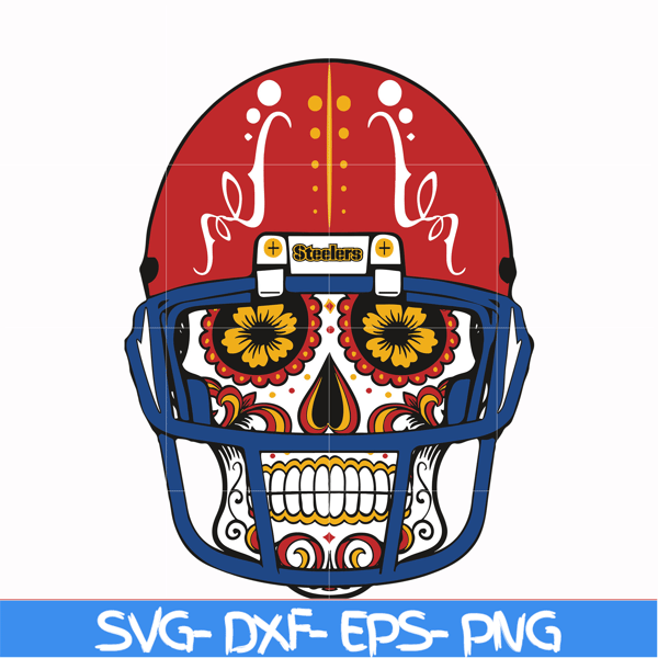 NFL1310202007T-Pittsburgh Steelers skull svg, Pittsburgh Steelers svg, Skull svg, Sport svg, Nfl svg, png, dxf, eps digital file NFL1310202007T.jpg