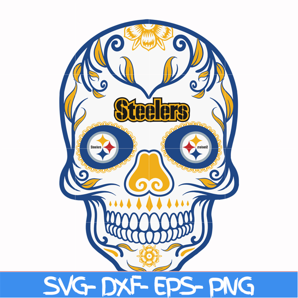 NFL1310202017T-Pittsburgh Steelers skull svg, Pittsburgh Steelers svg, Skull svg, Sport svg, Nfl svg, png, dxf, eps digital file NFL1310202017T.jpg