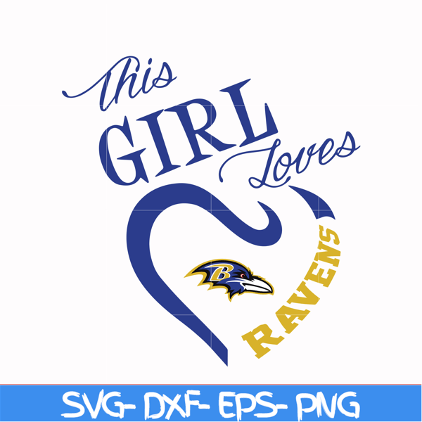 NFL071034T-This girl loves Ravens svg, Baltimore Ravens heart svg, Baltimore Ravens svg, Ravens svg, Sport svg, Nfl svg, png, dxf, eps digital file NFL071034T.j