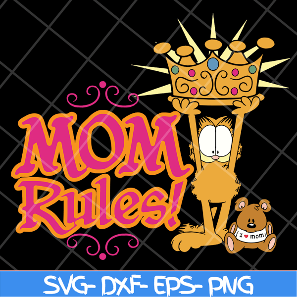 MTD13042126-Mom rules svg, Mother's day svg, eps, png, dxf digital file MTD13042126.jpg