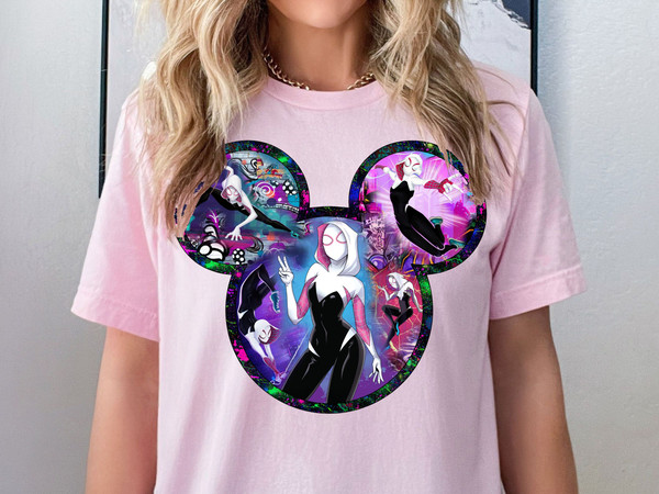 Spider Gwen Shirt, Disney Spider Woman Shirt, Marvel Comics Shirt, Marvel Comics Spider Gwen Shirt, Spider Verse Shirt, Disney Spider Verse.jpg