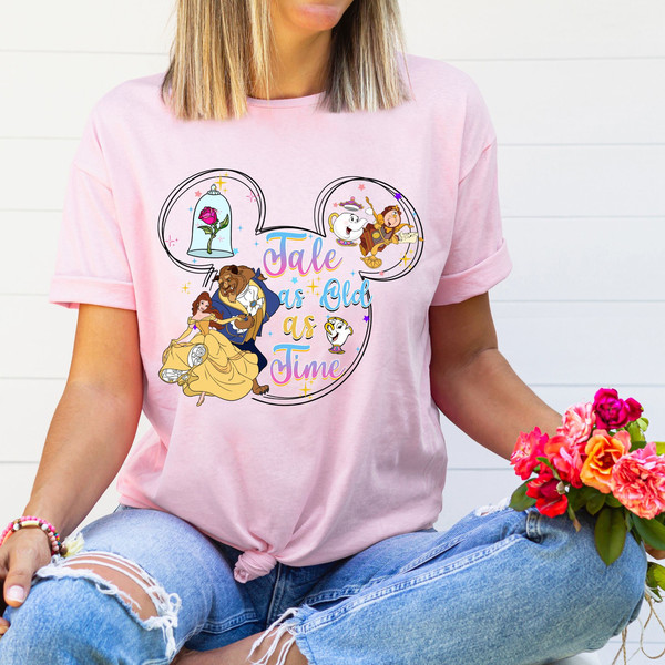 Beauty and the Beast Belle Shirt, Tale As Old As Time Shirt, Disney Beauty and the Beast Shirt, Walt Disney Pictures Shirt, Disney Belle Tee.jpg