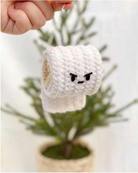 Angry toilet paper,  Amigurumi PDF Pattern toys patterns.jpg