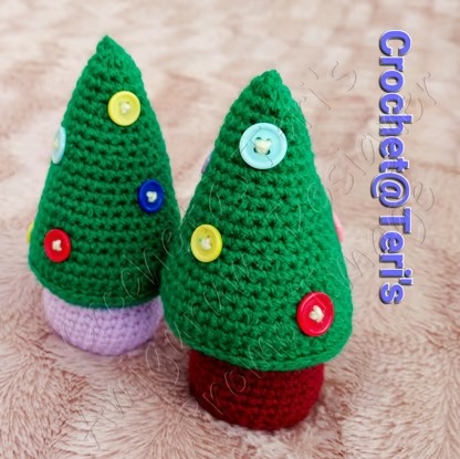 Mini Christmas Trees Amigurumi Crochet Patterns, Crochet Pattern.jpg