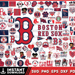 89 Files Boston Red Sox Team Bundles Svg, Boston Red Sox Svg, MLB Team Svg, MLB Svg, Png, Dxf, Eps, Jpg,Instant Download.png
