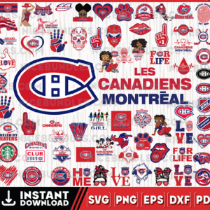 Montreal Canadiens Team Bundles Svg, Montreal Canadiens Svg, NHL Svg, NHL Svg, Png, Dxf, Eps, Instant Download.png