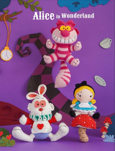 Alice in Wonderland,  Amigurumi PDF Pattern toys patterns.jpg