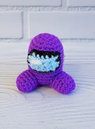 Among Us Mini Purple Crewmate,Amigurumi Crochet Patterns, Crochet Pattern .jpg