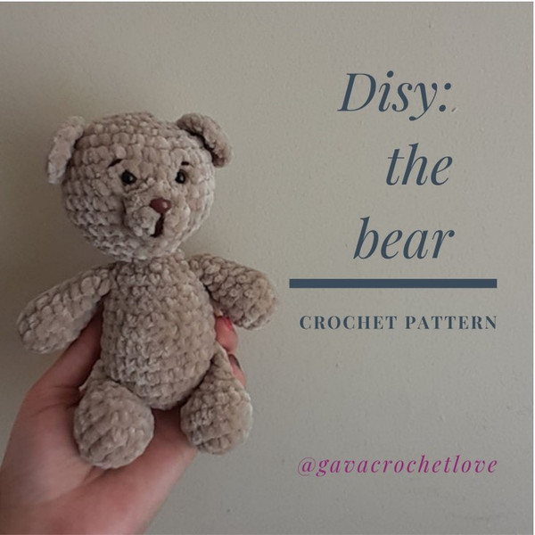 Disy  The bear Amigurumi Crochet Patterns, Crochet Pattern.jpg