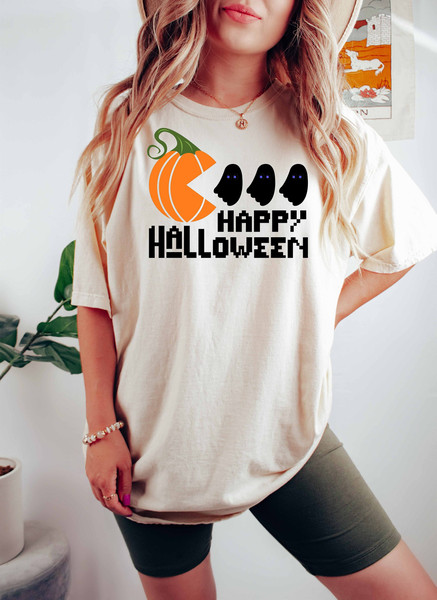Happy Halloween Sweatshirt, Halloween Sweatshirt, Happy Halloween T-Shirt, Funny Halloween Sweatshirt, Women Halloween Shirt,Halloween Gift.jpg