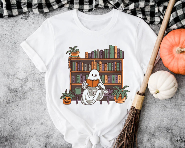 Teacher Halloween Shirt, Halloween Teacher, Read More Books, Spooky Teacher Ghost Shirt, Teacher Teams Shirt, Halloween Party Sweatshirt.jpg