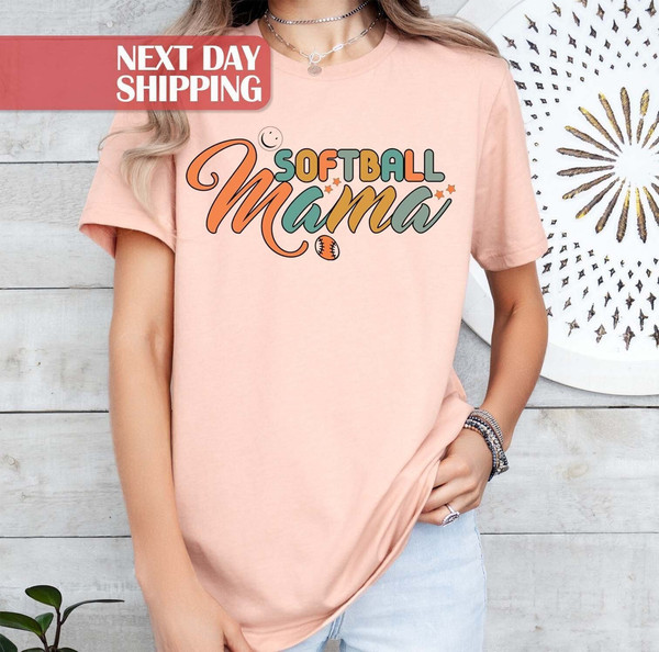 Mama Softball Shirt, Happy Mom Shirt, Softball Game Shirt, Softball Mo.jpg