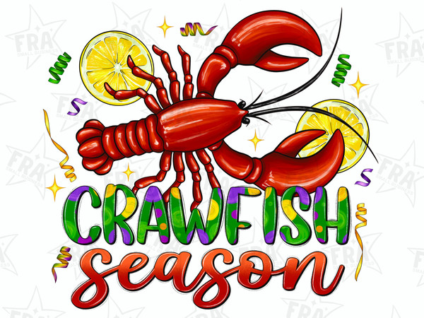 Crawfish season png sublimation design download, Happy Mardi Gras png, hand drawn crawfish png, Crawfish png, sublimate designs 1.jpg