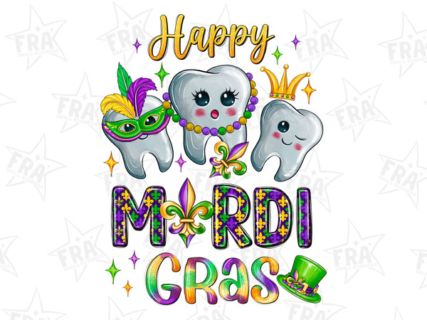 Happy mardi gras Dentist png sublimation design download, mardi gras png, dental png, Dentist life png, sublimate designs download.jpg