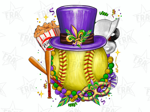 Mardi Gras Softball png sublimation design download, Mardi Gras png, Mardi Gras Game, Softball Mama Png, Softball PNG, sublimate download.jpg