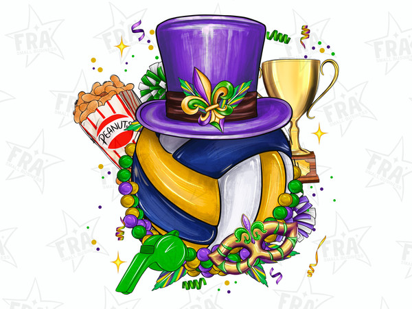 Mardi Gras Volleyball png sublimation design download, Mardi Gras png, Mardi Gras Game,Volleyball Mama Png,Volleyball PNG,sublimate download.jpg