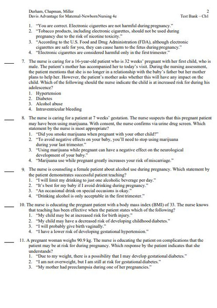 Davis Advantage for Maternal-Newborn Nursing Critical Components of Nursing Care Fourth Edit.JPG