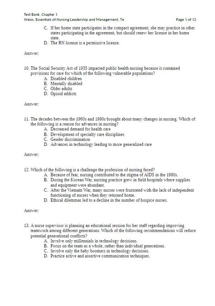 Latest 2023 Essentials of Nursing Leadership and Management, 7th Edition Weiss Test bank  All Chapters (3).JPG