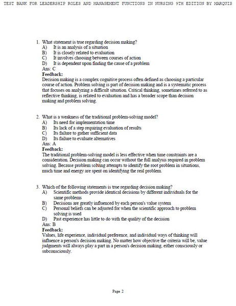 Latest 2023 Leadership Roles and Management Functions in Nursing Theory 9th Edition Marquis Test bank  All Chapters (1).JPG