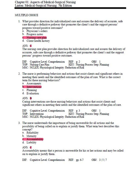 Latest 2023 Medical-Surgical Nursing 7th Edition by Linton Test bank  All Chapters (1).JPG