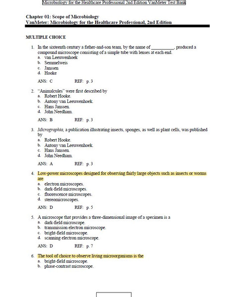 Latest 2023 Microbiology for the Healthcare Professional 2nd Edition VanMeter Test bank  All Chapters (1).JPG