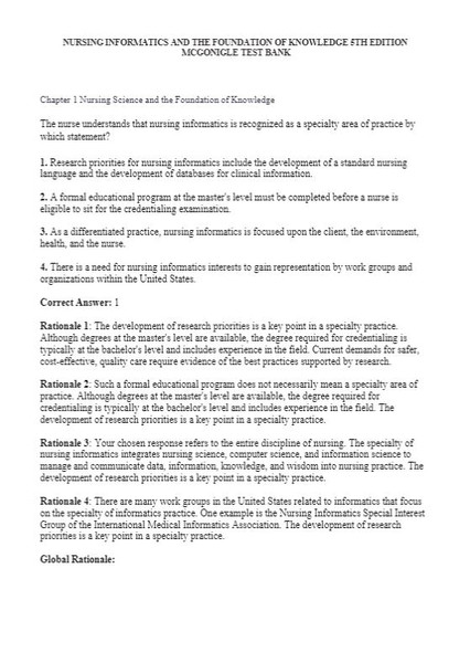 Latest 2023 Nursing Informatics and the Foundation of Knowledge 5th Edition McGonigle Test bank  All Chapters (1).JPG